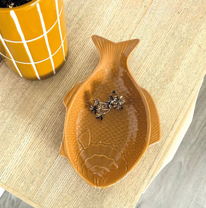 Vase carrelage Ocre D10,5 H23cm