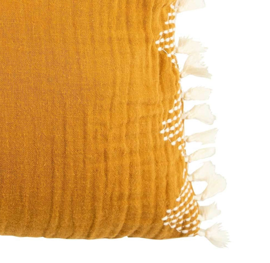 Coussin Salina Curry/Ecru 30x50cm