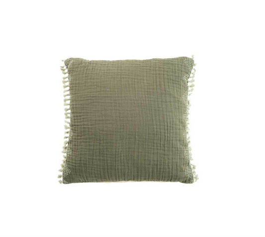 Coussin Salina Kaki/Vert Olive 45x45cm