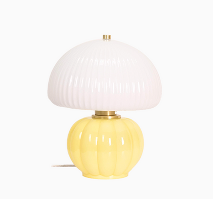 Lampe Madeleine jaune D22 H25cm