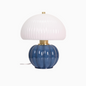 Lampe Madeleine bleu D22 H25cm