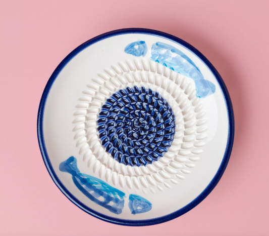 Assiette en céramique PETITE Râpe à Ail / Tuna