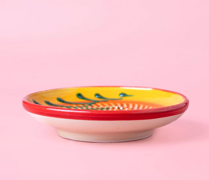 Râpe à l’ail et au gingembre PETITE assiette en céramique faite à la main / Provençale