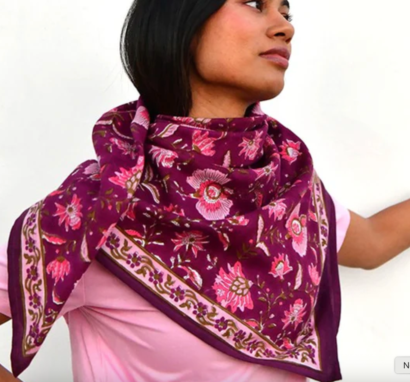 Grand foulard THÉODORA Betterave - Byzantine