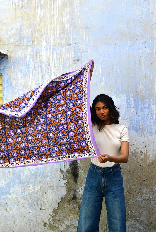 Grand foulard N°115 Nuit - Byzantine