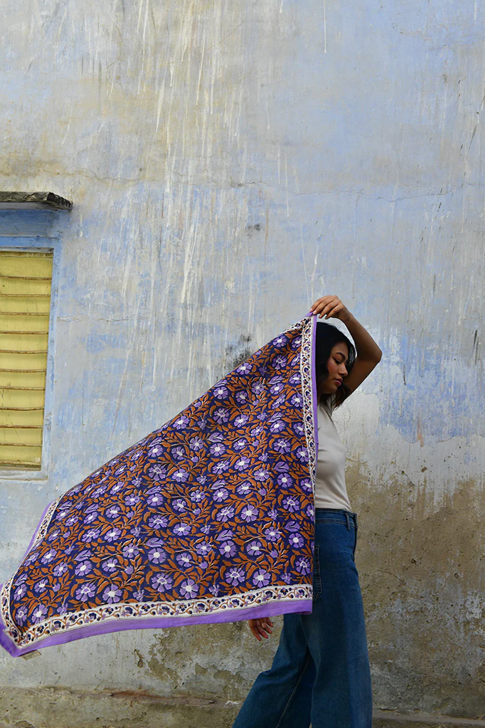 Grand foulard N°115 Nuit - Byzantine