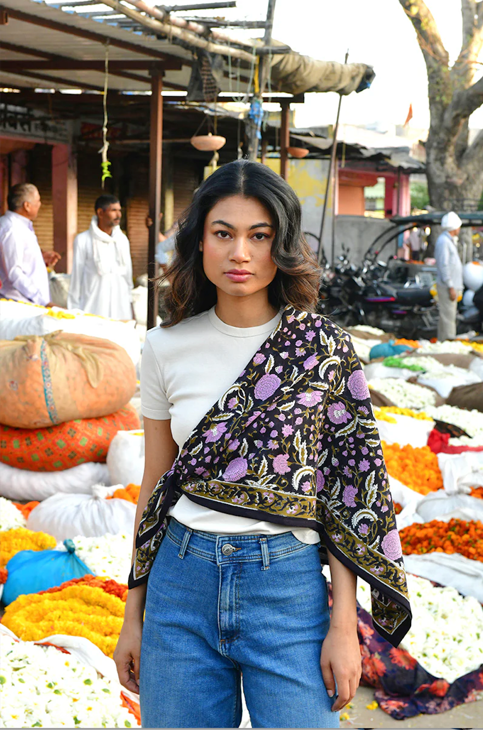 Grand foulard N° 112 Nuit - Byzantine