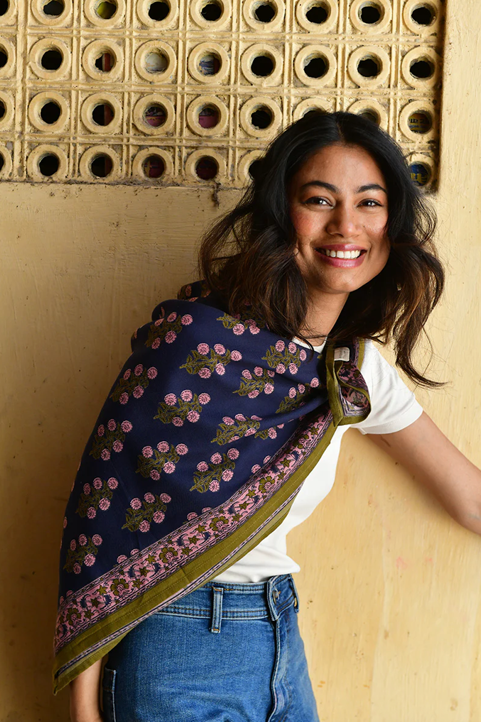 Grand foulard ANTIGONE Nuit - Byzantine