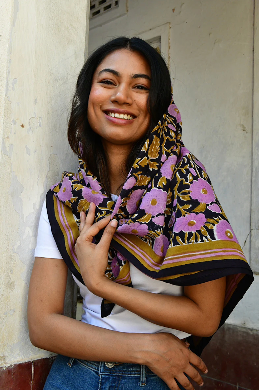 Grand foulard ANI Nuit - Byzantine