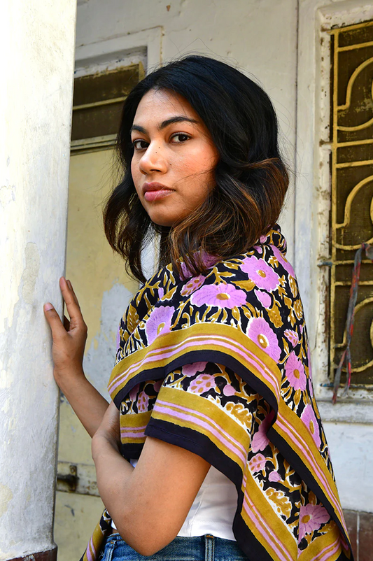 Grand foulard ANI Nuit - Byzantine