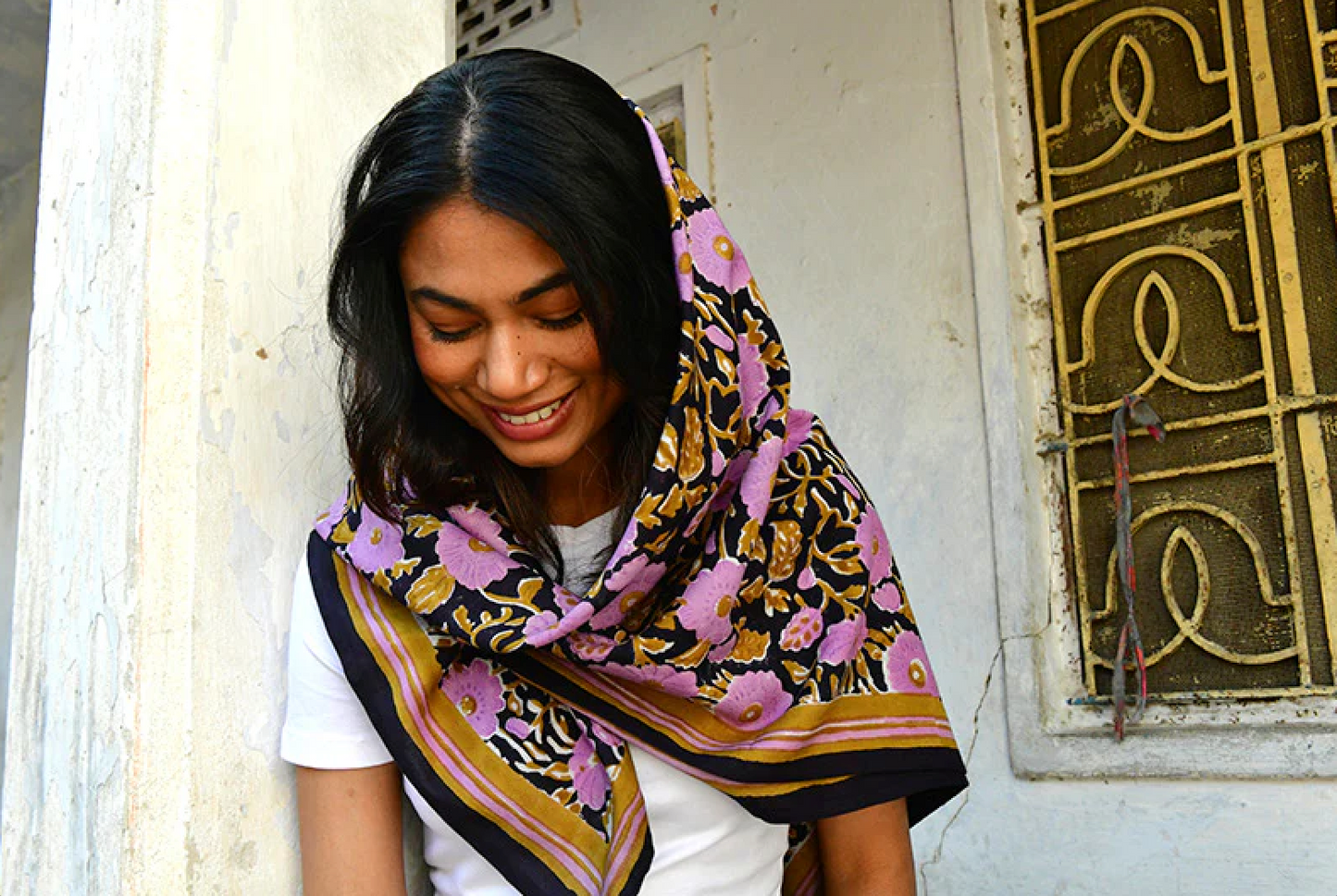 Grand foulard ANI Nuit - Byzantine