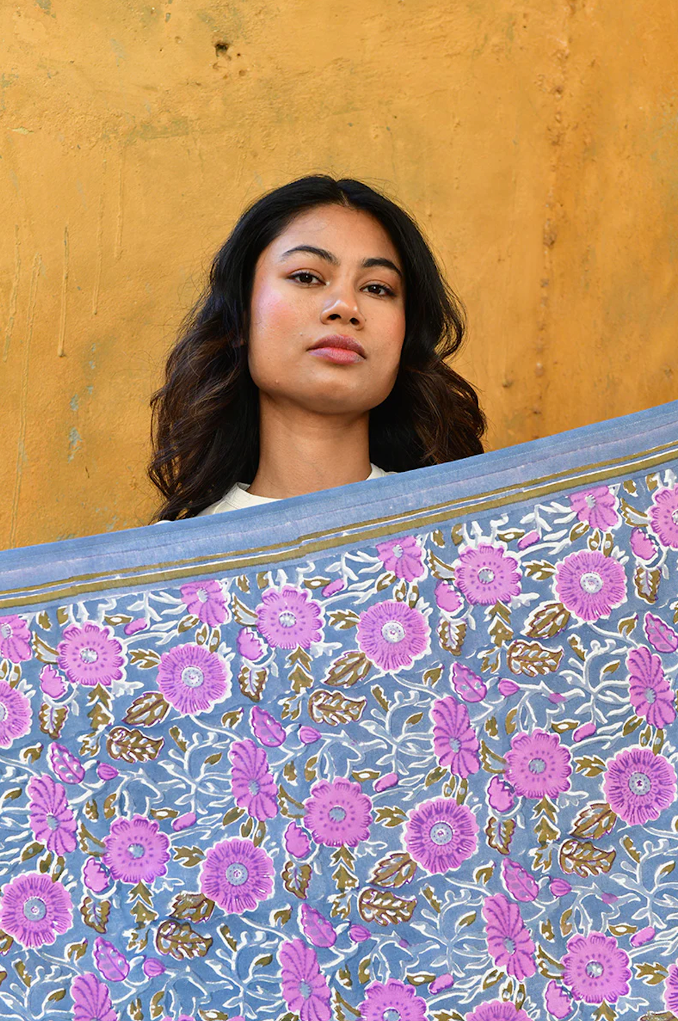 Grand foulard ANI Bleu - Byzantine