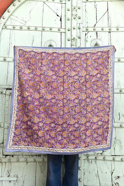 Grand foulard TOTILA Prune - Byzantine