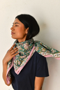 Grand foulard TOTILA Vert - Byzantine