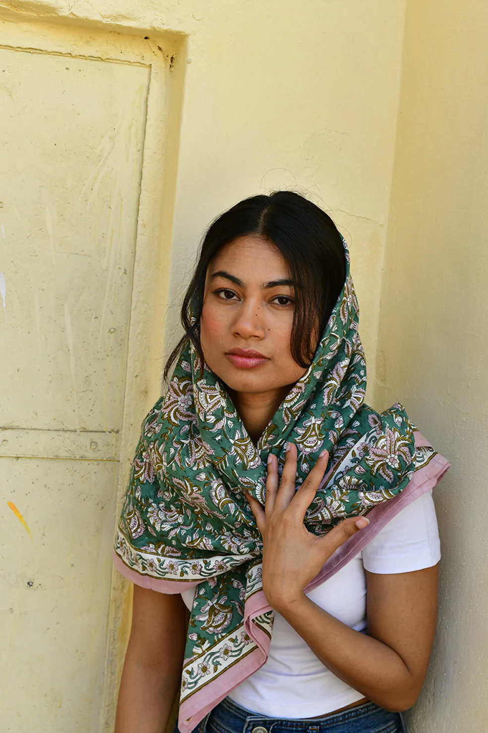 Grand foulard TOTILA Vert - Byzantine