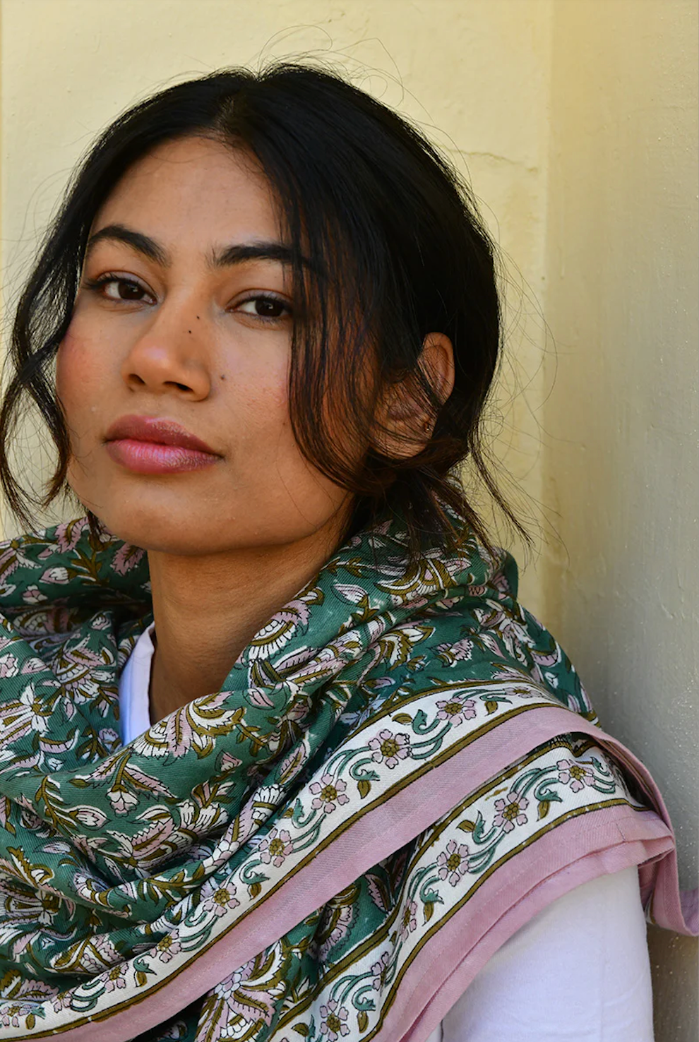Grand foulard TOTILA Vert - Byzantine