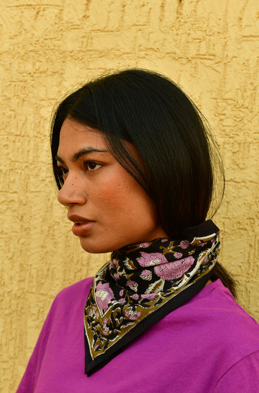 Petit foulard N°112 Nuit - Byzantine