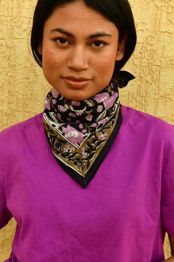 Petit foulard N°112 Nuit - Byzantine