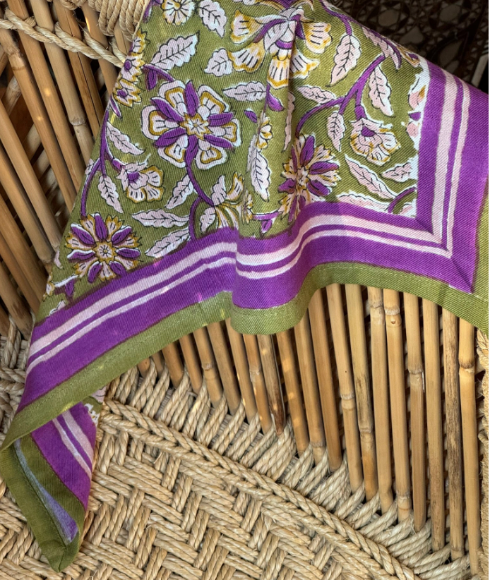 Petit foulard CARTHAGE Kaki - Byzantine