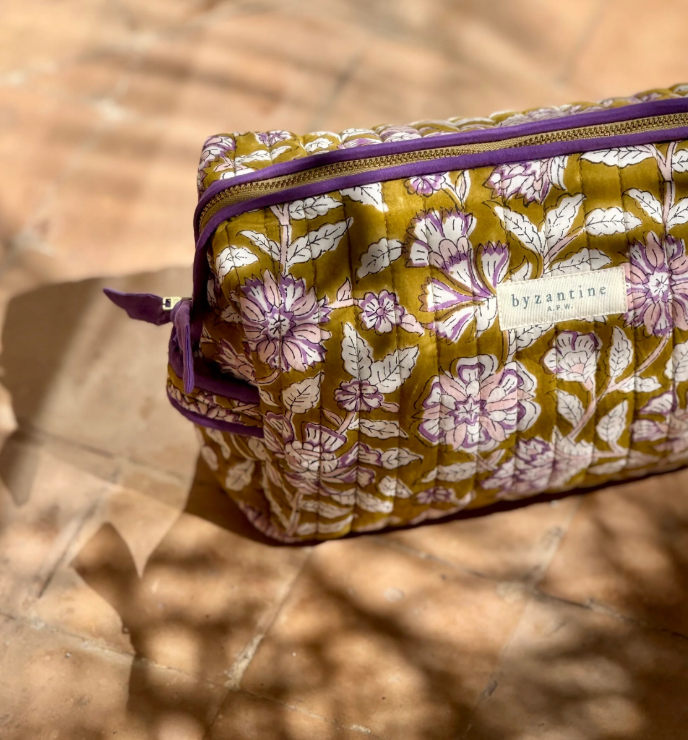 Trousse de toilette femme XL - Carthage Kaki - Byzantine