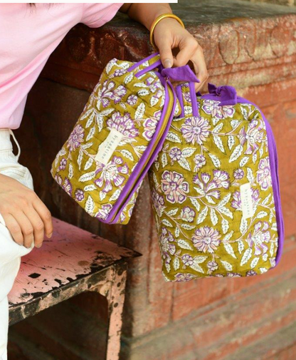 Trousse de toilette femme XL - Carthage Kaki - Byzantine