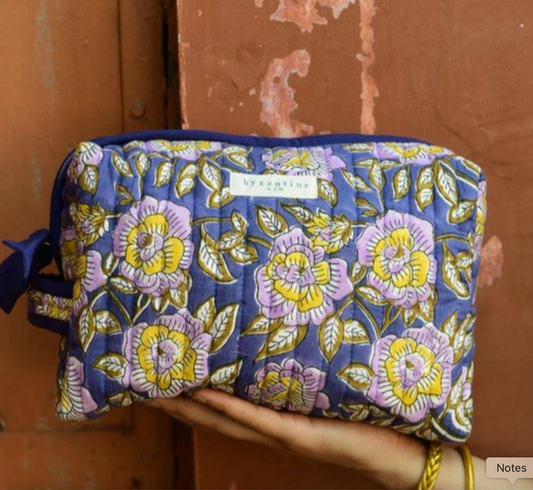 Trousse de toilette femme XL - N°113 Bleu - Byzantine