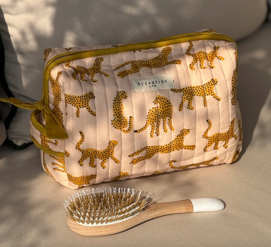 Trousse de toilette femme XL - Fauve Rose - Byzantine