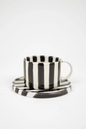 Tasse & sous-tasse Monica noir