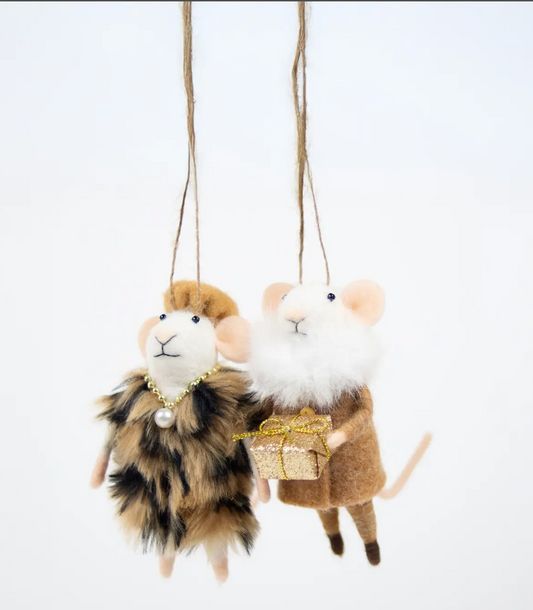 Souris - manteau léopard
