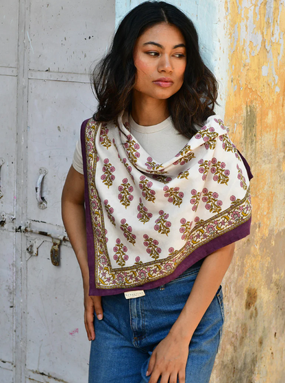 Grand foulard ANTIGONE Jour- Byzantine