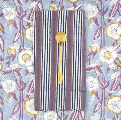 Serviettes de table x4 Alice Violet