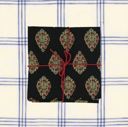 Serviettes de table x4 Aubepine Night