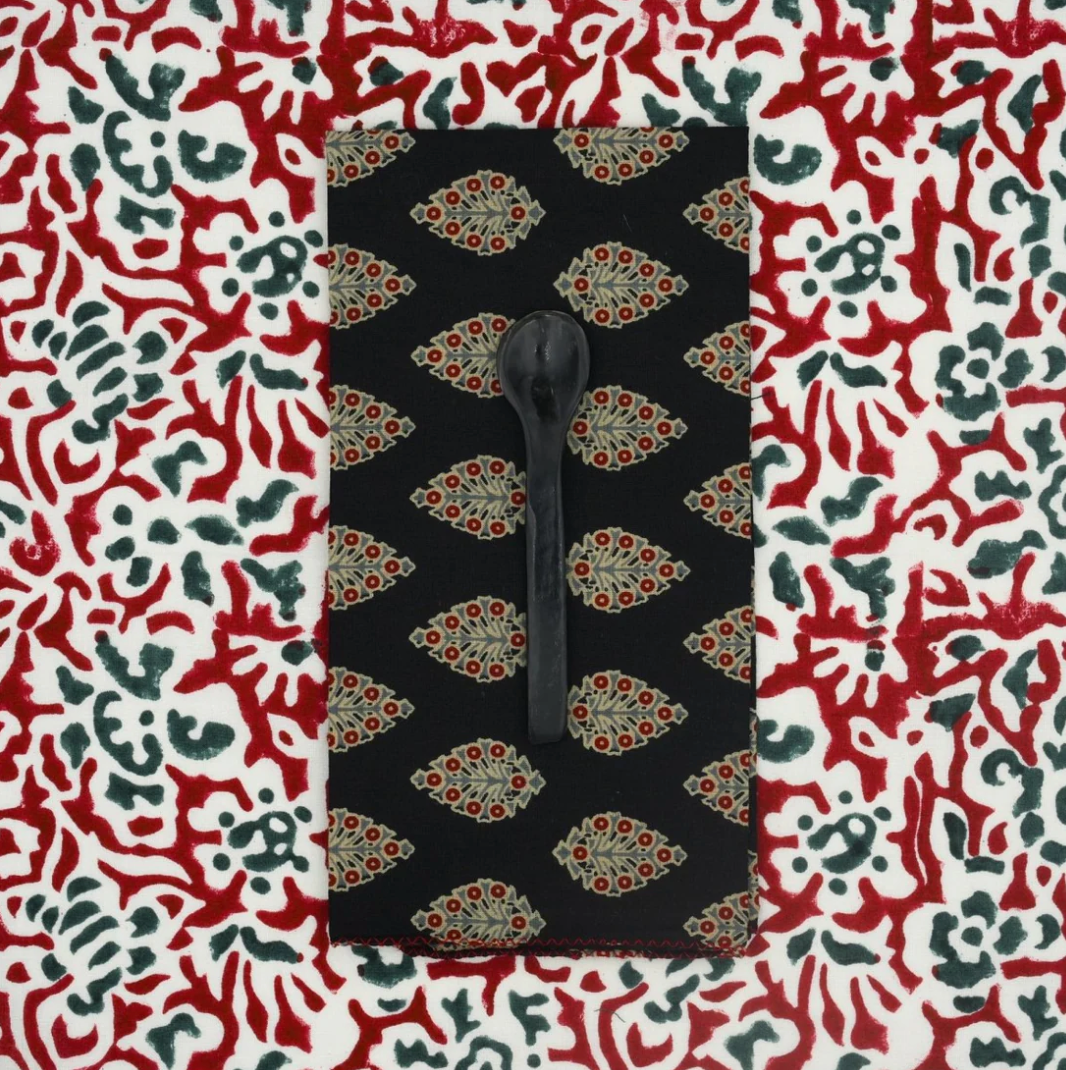 Serviettes de table x4 Aubepine Night