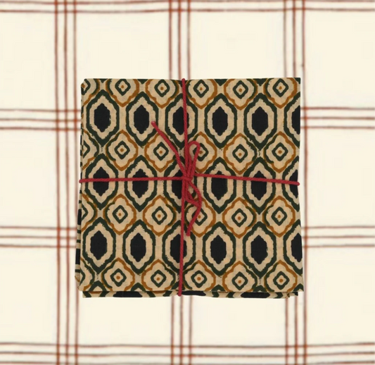 Serviettes de table x4 Luisa Gold