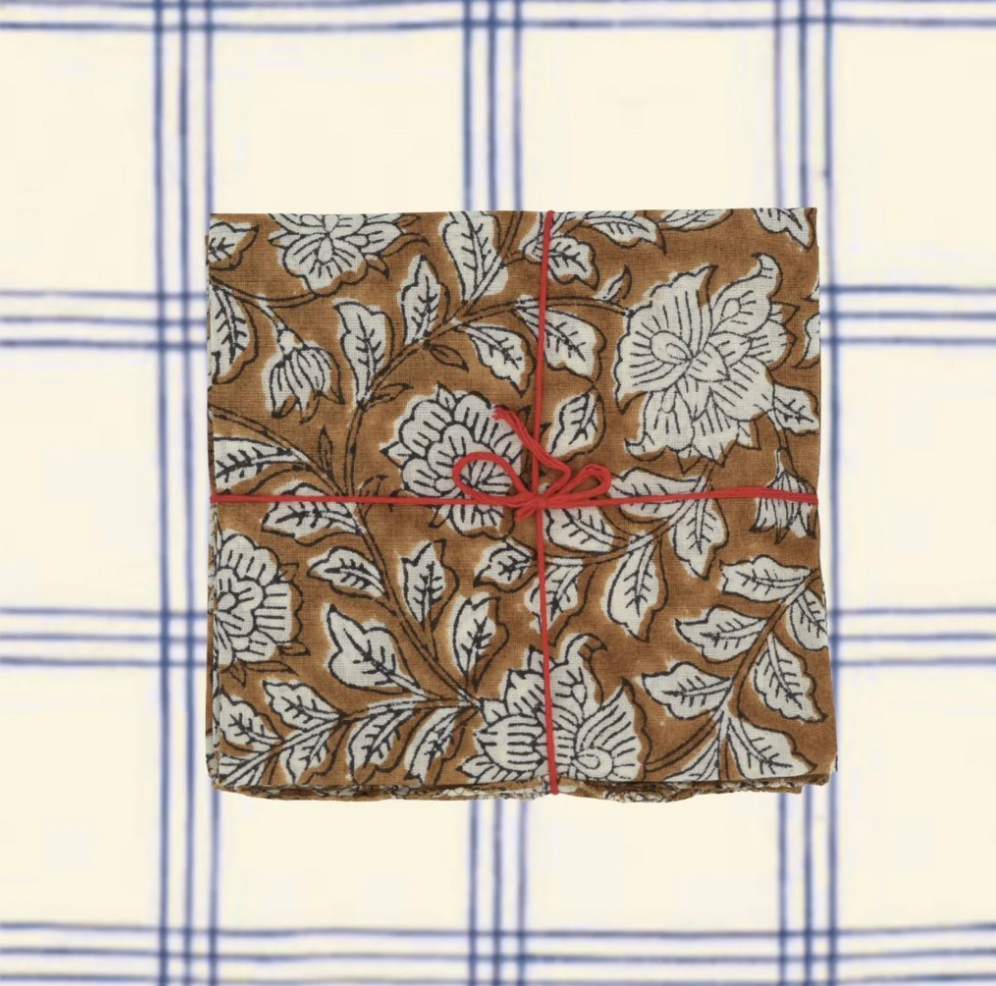 Serviettes de table x4 Iris Malaga