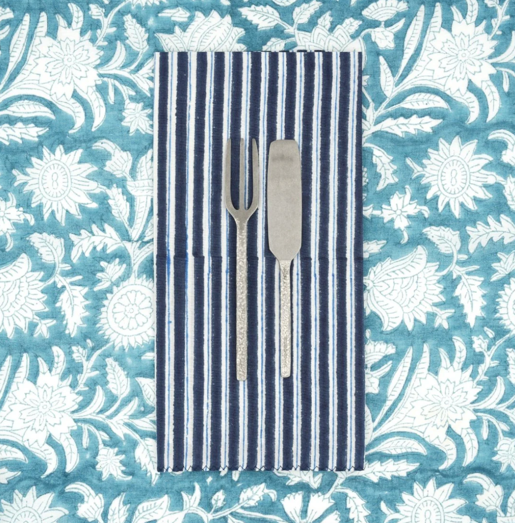 Serviettes de table x4 Lila Patriot