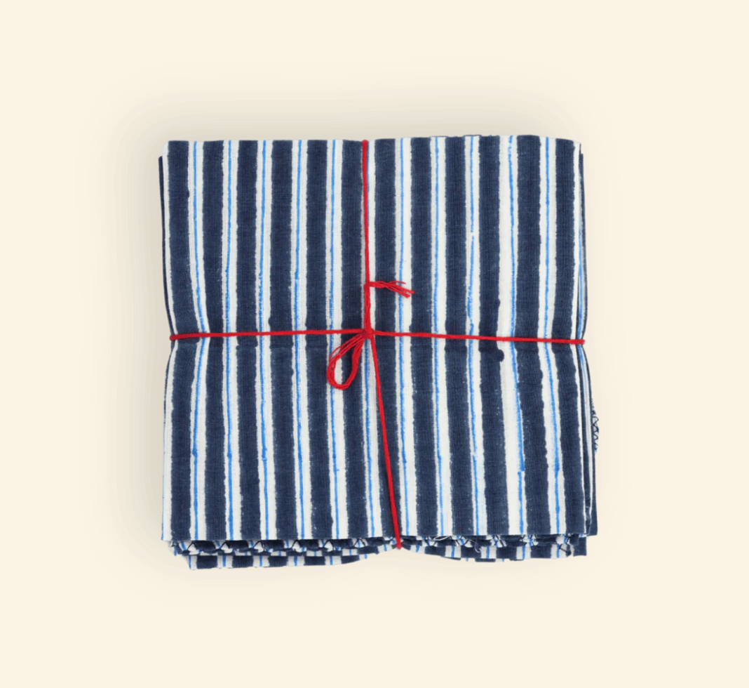 Serviettes de table x4 Lila Patriot