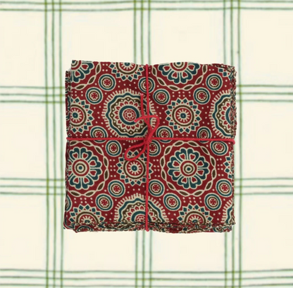 Serviettes de table x4 Nemophile Tango