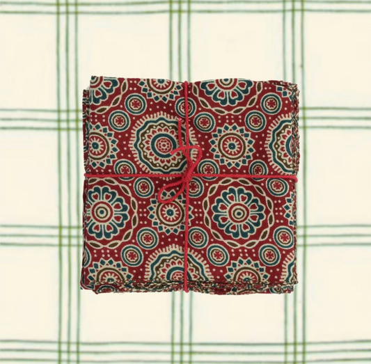 Serviettes de table x4 Nemophile Tango