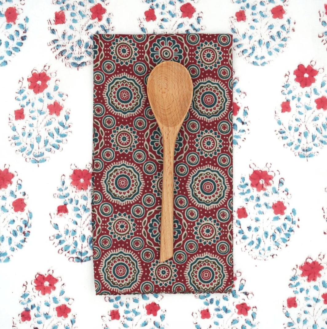 Serviettes de table x4 Nemophile Tango