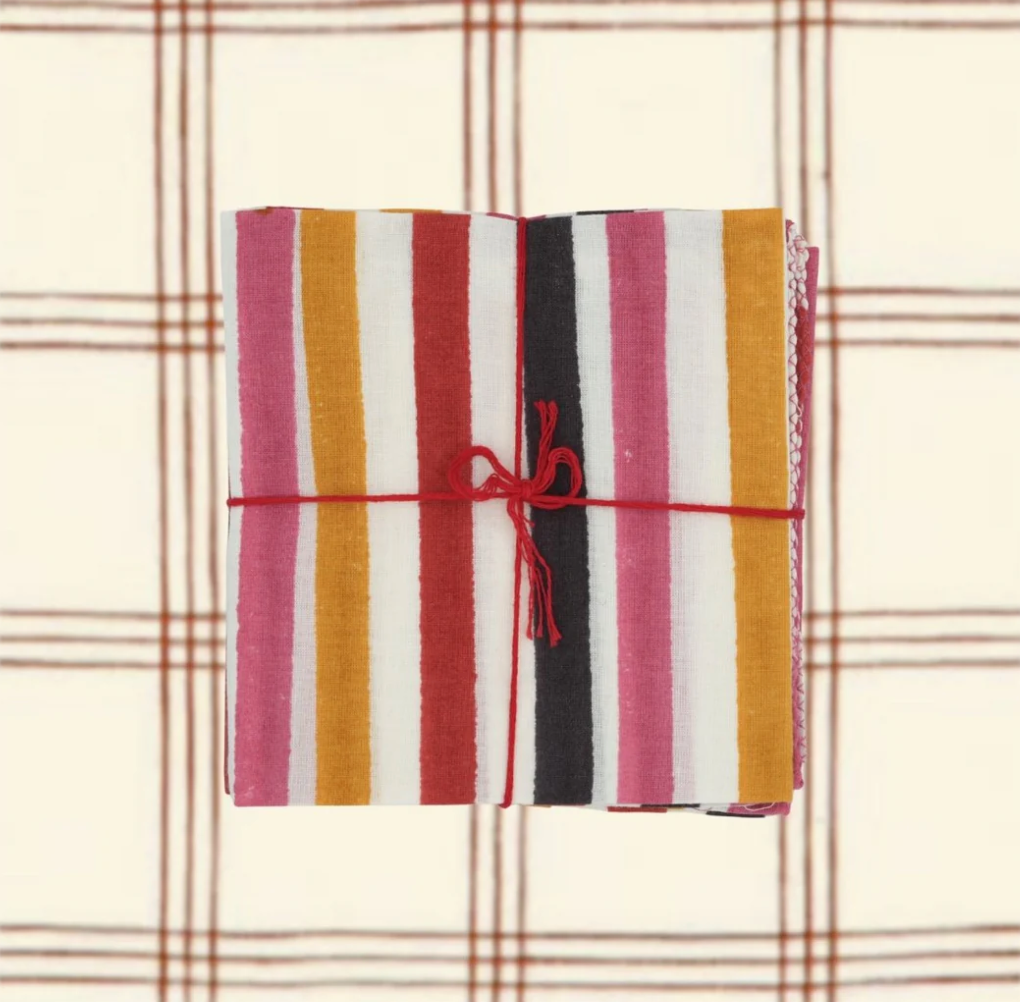 Serviettes de table x4 Axel Tomato