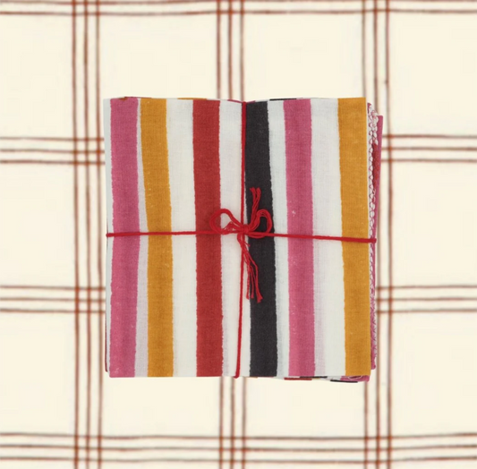 Serviettes de table x4 Axel Tomato