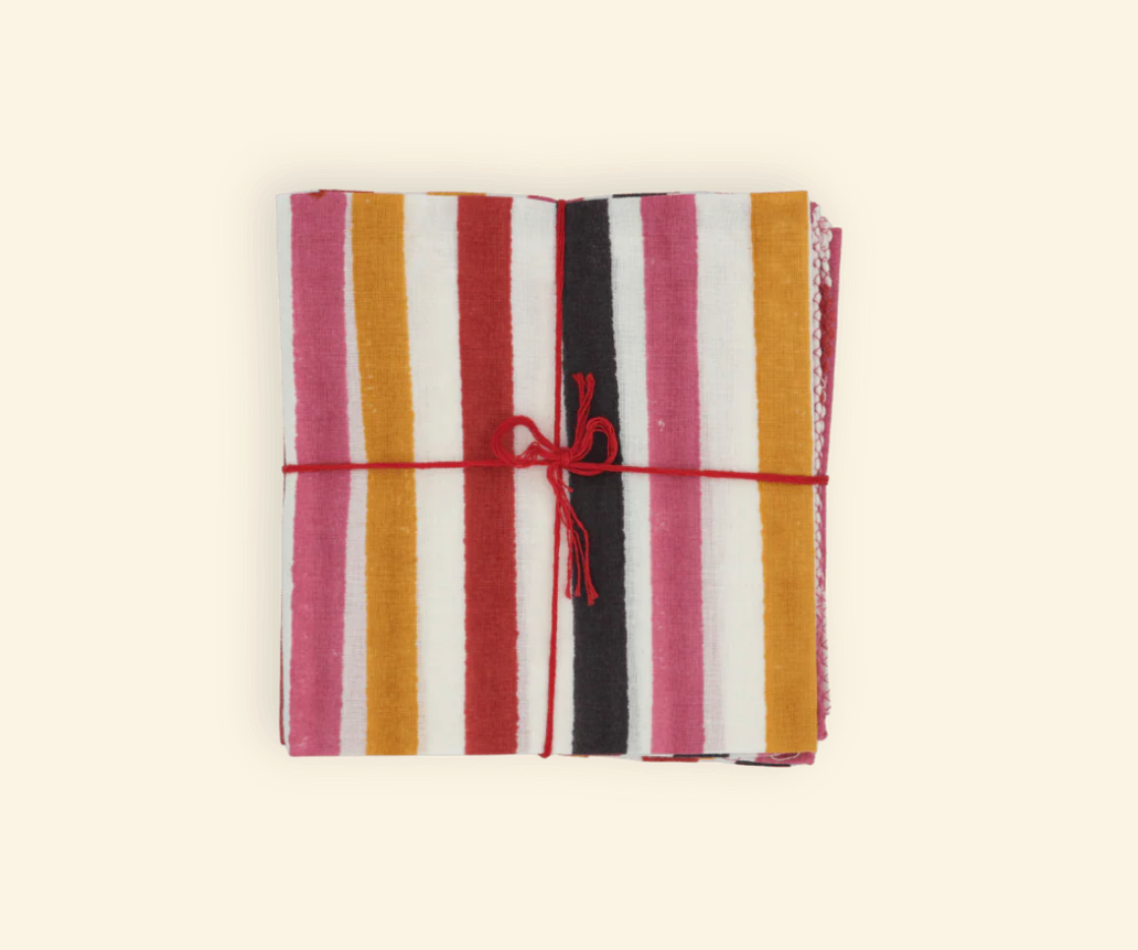 Serviettes de table x4 Axel Tomato