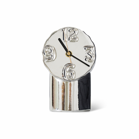 Horloge en céramique chrome