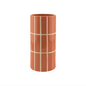 Vase carrelage orange D10,5 H23cm