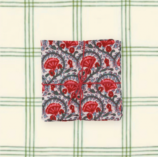 Serviettes de tablex4 - Celosia Tomato