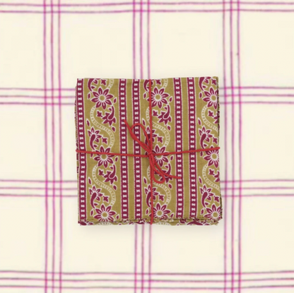 Serviettes de tablex4 - Craspedia Tango