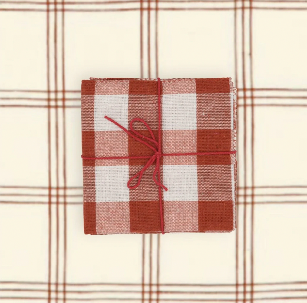 Serviettes de tablex4 - Fougère Ginger