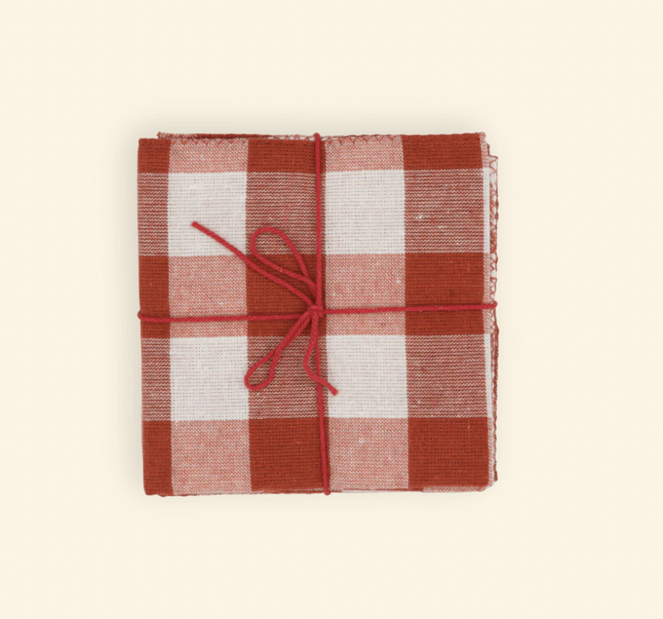 Serviettes de tablex4 - Fougère Ginger