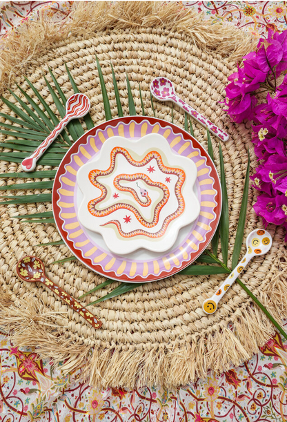 Cuillère en céramique marron